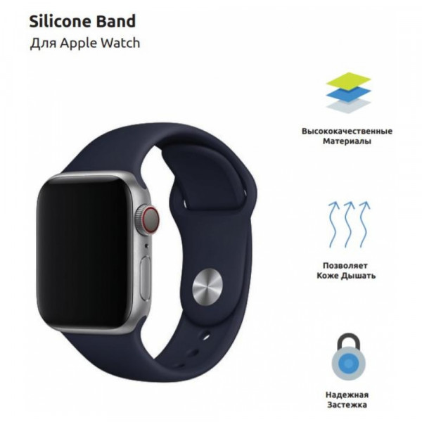 Фото - Ремешок для смарт-часов ArmorStandart Sport Band (3 Straps) for Apple Watch 42 (Series 11-10)/41/40/38 Dark Blue (ARM49074)