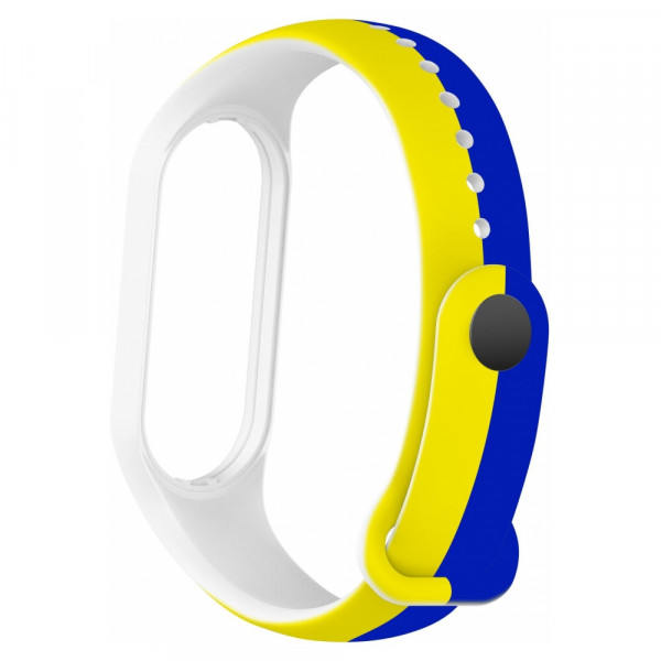 Фото - Ремешок для фитнес-браслета Armorstandart for Xiaomi Mi Band 4/3 Blue - Yellow (ARM65667)