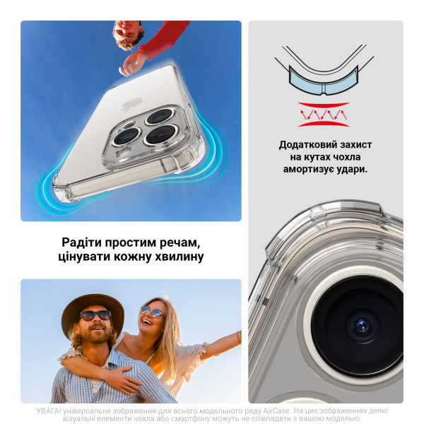 Фото - Чехол для смартфона Armorstandart Air Force for Motorola Edge 60 Fusion 5G Camera cover Clear (ARM85374)