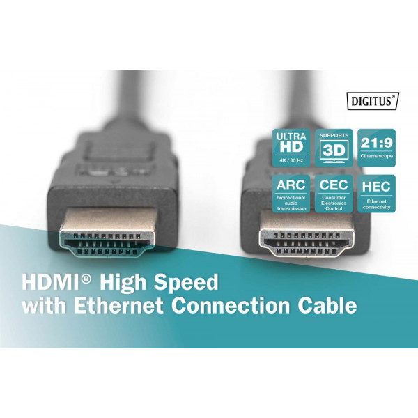 Фото - Кабель HDMI Assmann HDMI 2m (AK-330107-020-S)