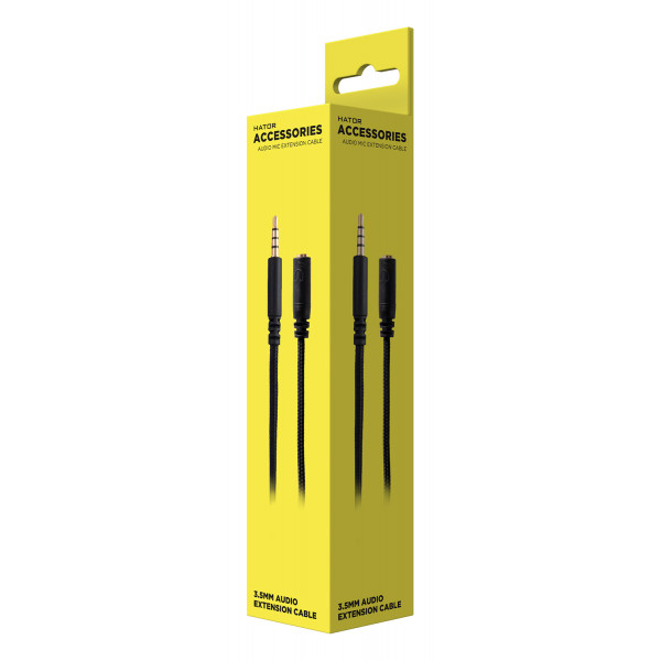 Фото - Кабель 3.5 мм - 3.5 мм Hator 1.5м Black  (ACC-213)