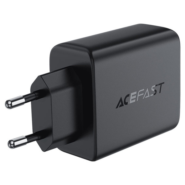 Фото - Сетевое зарядное устройство AceFast 4xUSB 45W (2xUSB-C+2xUSB-A) Gan A61 Fast Charger Black (6974316282754)