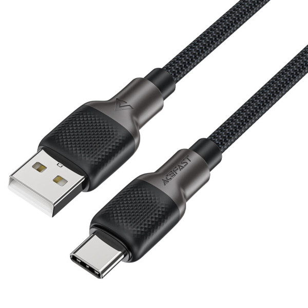 Фото - Кабель синхронизации данных AceFast USB 2.0 USB-A to USB-C, 1,2 м, 3.0A, silicone braid C10-04 (6974316283126)