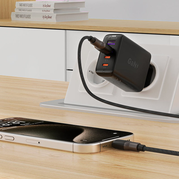 Фото - Кабель синхронизации данных AceFast USB 2.0 USB-A to USB-C, 1,2 м, 3.0A, silicone braid C10-04 (6974316283126)