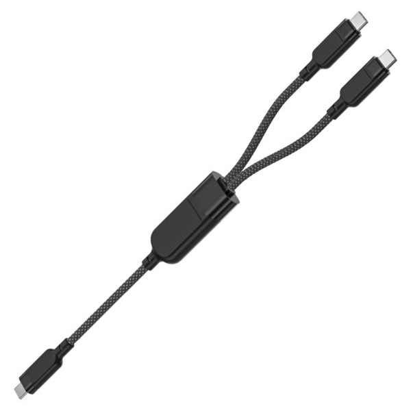 Фото - Кабель синхронизации данных AceFast USB 2.0 USB-C 2in1, 0.8 м + sub 0.4 м, 100W, C5-11 (6974316280149)