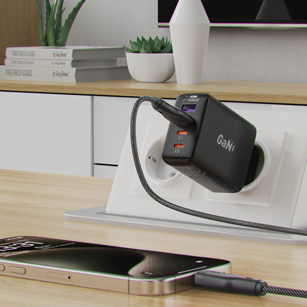 Фото - Кабель синхронизации данных AceFast USB 2.0 USB-A to USB-C, 1,2 м, 3.0A, C8-04 (6974316282693)