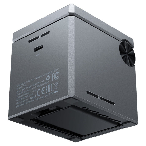Фото - Беспроводное зарядное устройство AceFast Wireless QI 3in1 15W E18 Rubik's (6974316282884)