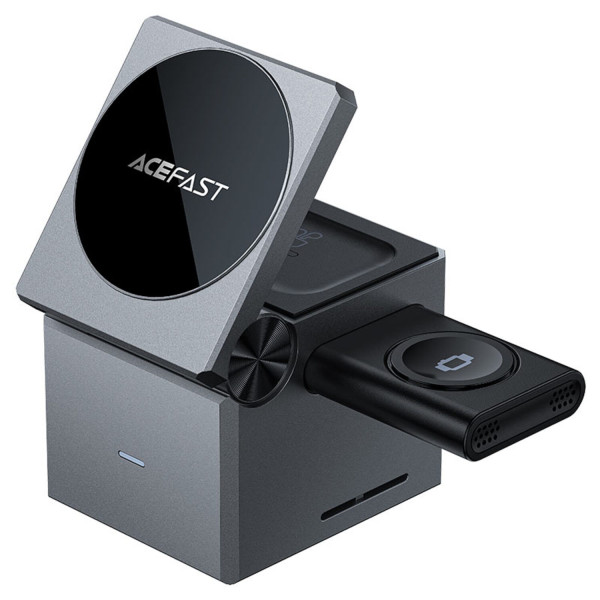 Фото - Беспроводное зарядное устройство AceFast Wireless QI 3in1 15W E18 Rubik's (6974316282884)
