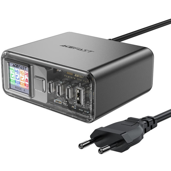 Фото - Сетевое зарядное устройство AceFast 4xUSB 218W (3xUSB-C + USB-A) Gan Z4 Fast Charger (6974316282587)