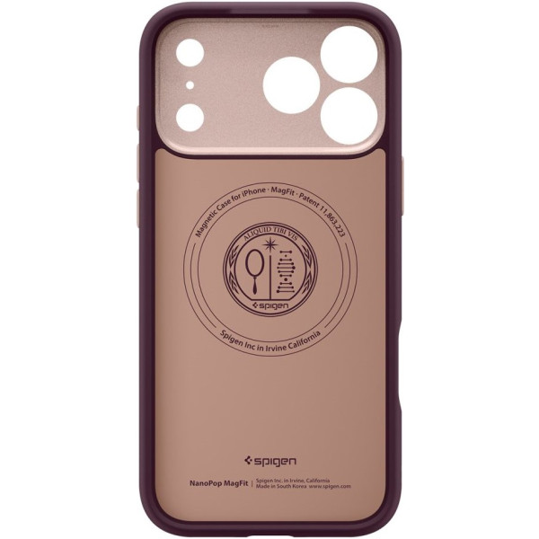 Фото - Чехол для смартфона Spigen for iPhone 17 Pro Max, Nano Pop MagFit, Burgundy Bean (ACS10261)