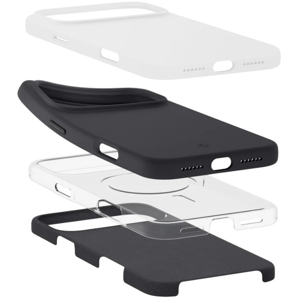 Фото - Чехол для смартфона Spigen for iPhone 17 Pro Max Silicone Fit MagFit Black (ACS10270)