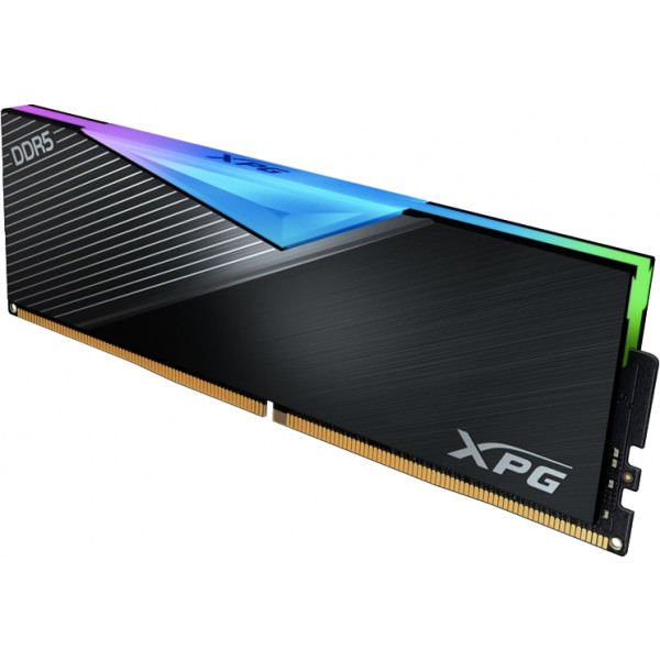 Фото - Память DDR ADATA DDR5 32GB KIT 16GBx2 5200 RGB (AX5U5200C3816G-DCLARBK)