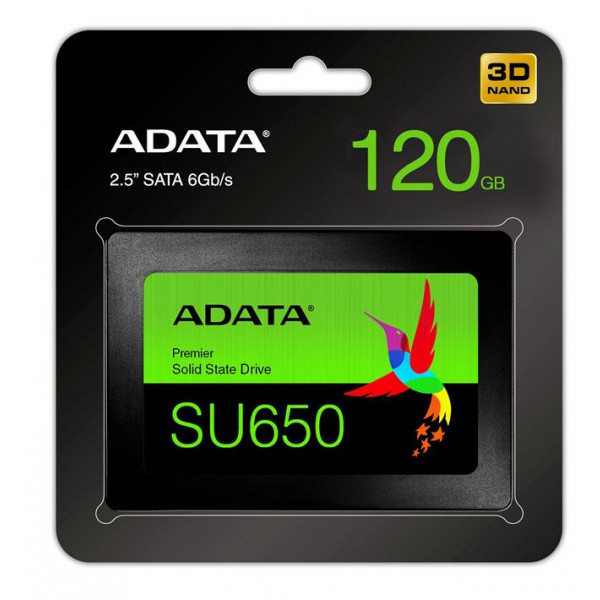 Фото - SSD-накопитель внутренний ADATA Ultimate SU650 120GB 2.5" SATA 3.0 3D NAND TLC (ASU650SS-120GT-R)