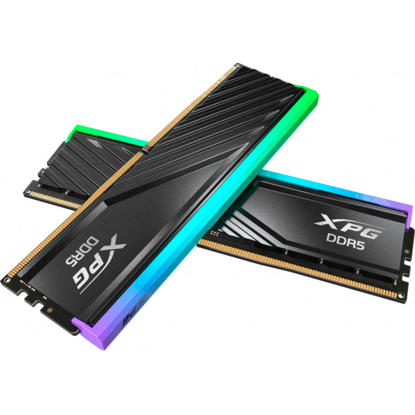 Фото - Память DDR ADATA XPG Lancer Blade RGB Black DDR5 6000MHz 64GB Kit 2x32GB (AX5U6000C3032G-DTLABRBK)