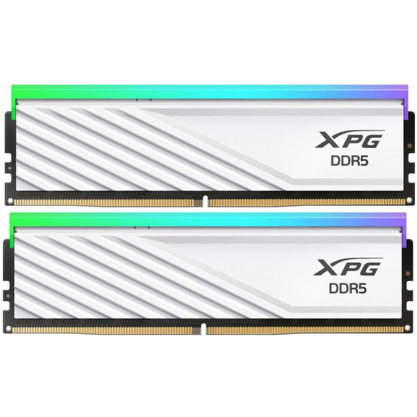 Фото - Память DDR ADATA XPG Lancer Blade RGB White DDR5 6000MHz 64GB Kit 2x32GB (AX5U6000C3032G-DTLABRWH)