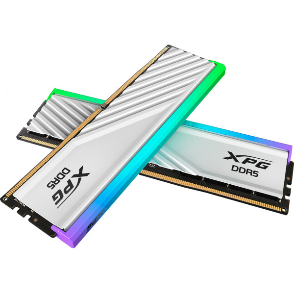 Фото - Память DDR ADATA XPG Lancer Blade RGB White DDR5 6000MHz 64GB Kit 2x32GB (AX5U6000C3032G-DTLABRWH)
