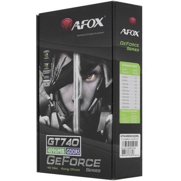 Видеокарта AFOX GeForce GT 740 4GB GDDR5 (AF740-4096D5H3-V3) купить ...