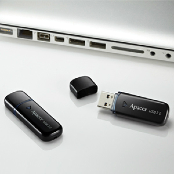 Фото - Флеш USB Apacer AH355 8GB USB3.0 Black (AP8GAH355B-1)