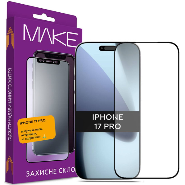 Фото - Защитное стекло для смартфона MAKE For Apple iPhone 17 Pro (MGF-AI17P)