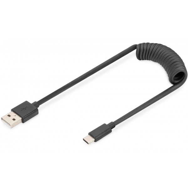 Фото - Кабель синхронизации данных Digitus USB-C > USB-A 1m (AK-300430-006-S)