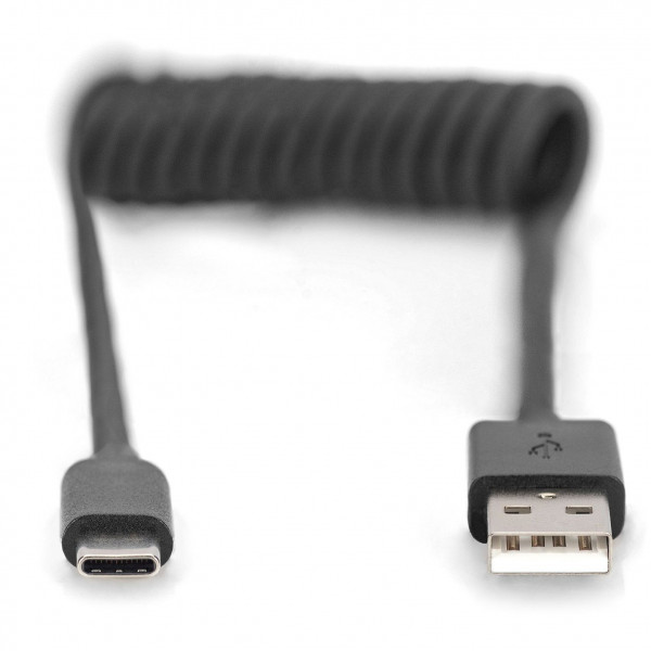 Фото - Кабель синхронизации данных Digitus USB-C > USB-A 1m (AK-300430-006-S)