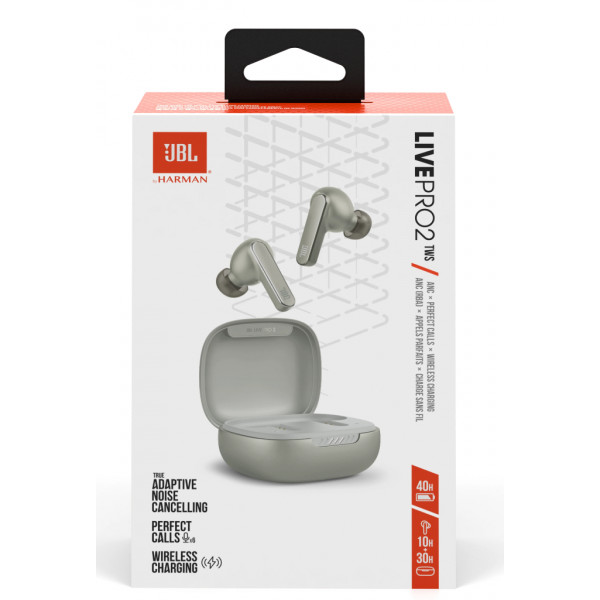 Фото - Уценка - Наушники вкладыши беспроводные TWS JBL Live Pro 2 Silver (JBLLIVEPRO2TWSSIL)
