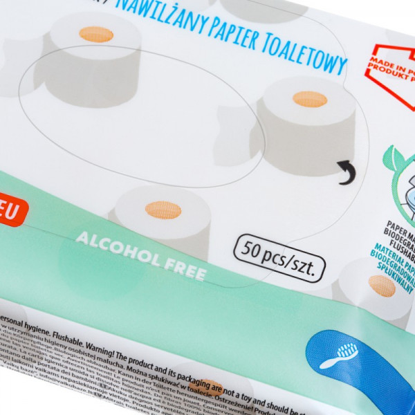 Фото - Влажная туалетная бумага Akuku A0030