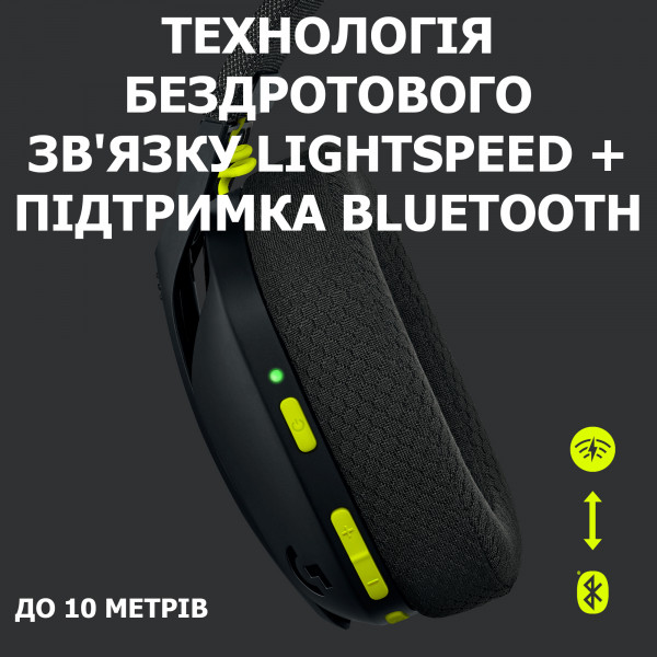 Фото - Уценка - Гарнитура беспроводная игровая Logitech G435 Black (981-001050)