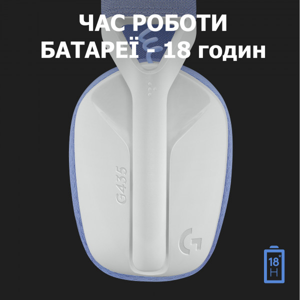 Фото - Уценка - Гарнитура беспроводная игровая Logitech G435 White (981-001074)