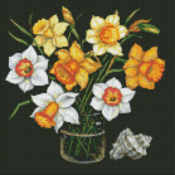 Фото - Алмазная живопись Ideyka Солнечные нарциссы 40х40 см (AMO7590) Фото - Алмазная живопись Ideyka Солнечные нарциссы 40х40 см (AMO7590)