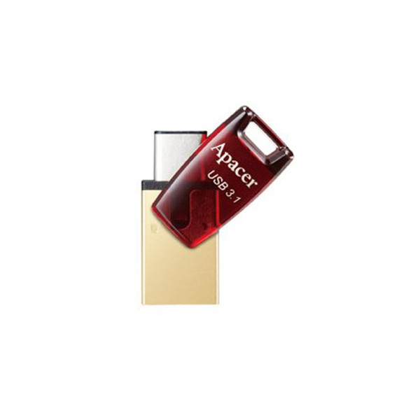 Фото - Флеш USB Apacer AH180 32GB USB 3.1 Red (AP32GAH180R-1)