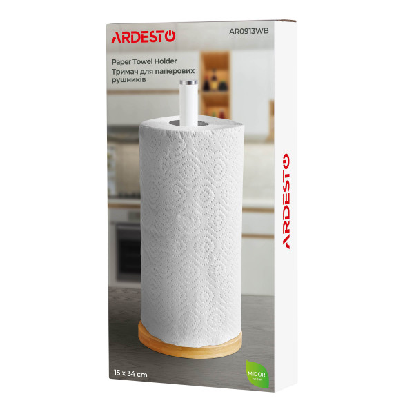 Фото - Подставка для бумажных полотенец Ardesto Midori 15х34 см (AR0913WB)