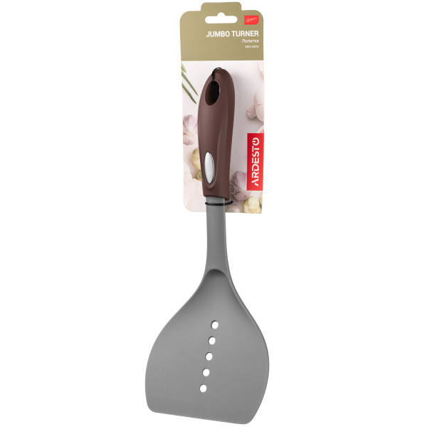 Фото - Лопатка кухонная Ardesto Gemini 33 см Gray/Brown (AR2144PG)