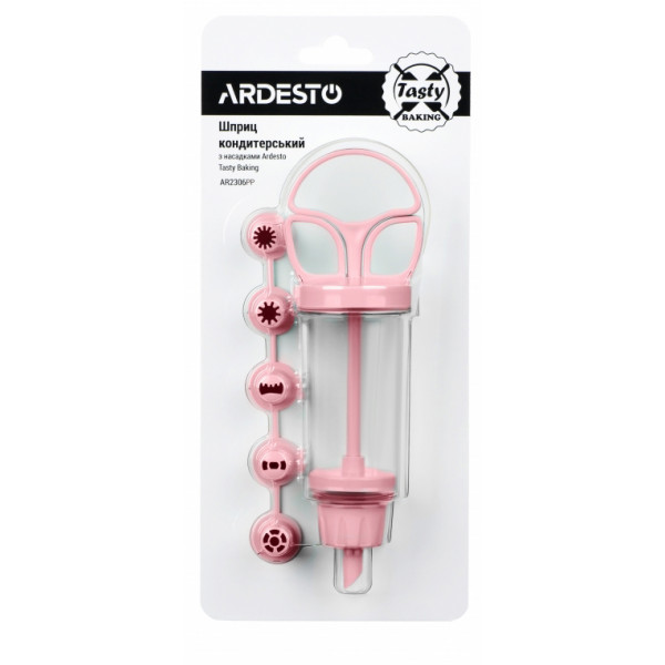 Фото - Кондитерский шприц Ardesto Tasty Baking Pink (AR2306PP)