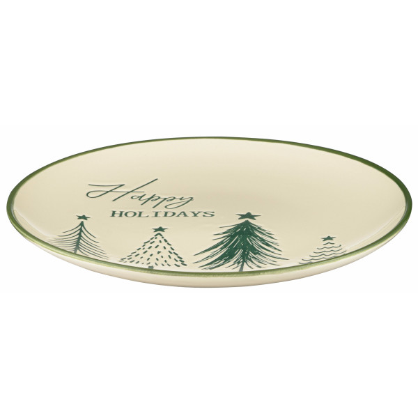 Фото - Тарелка обеденная Ardesto Christmas New Year's 21 см (AR3090)
