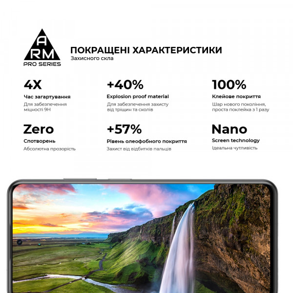 Фото - Защитное стекло для смартфона Armorstandart Pro for ZTE Blade V40 / V40 Pro Black (ARM63119)