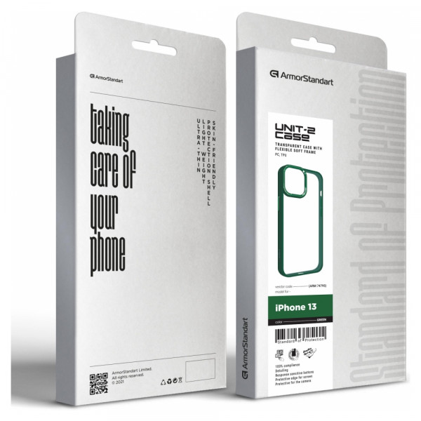 Фото - Чехол для смартфона Armorstandart UNIT2 for Apple iPhone 13 Green (ARM74795)