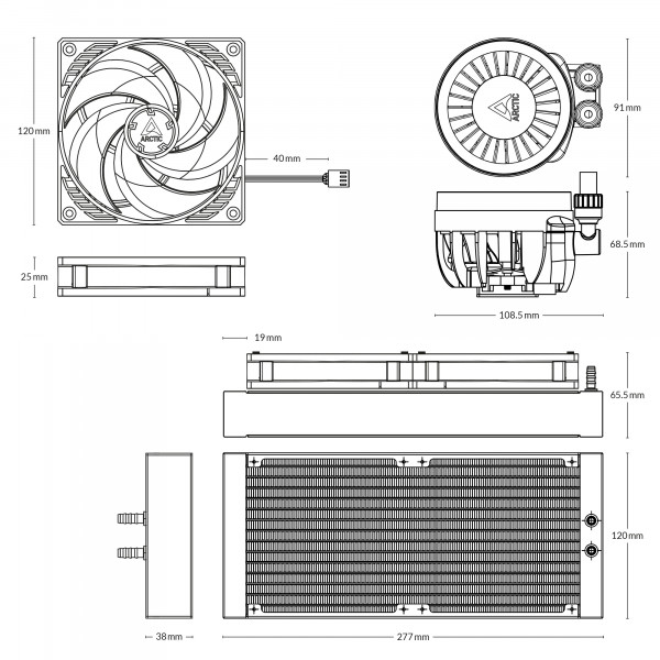 Фото - Водяная система охлаждения ARCTIC Liquid Freezer III 240 Black (ACFRE00134A)