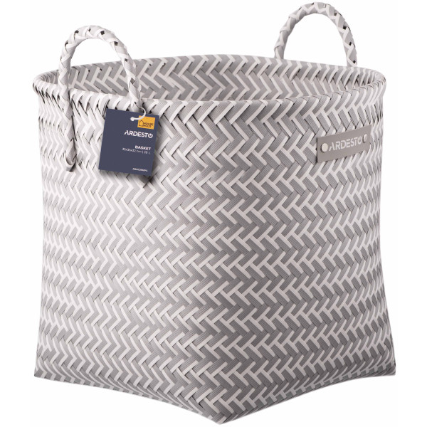 Фото - Корзина для хранения Ardesto Vigor 35х35х32 см Gray (ARHC2512PG)