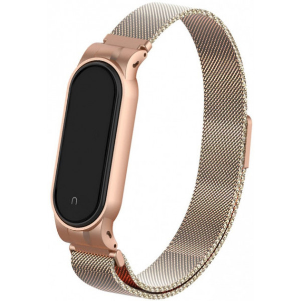 Фото - Ремешок для фитнес-браслета Armorstandart Milanese Magnetic Band for Xiaomi Mi Band 5 Vintage Gold (ARM56852)