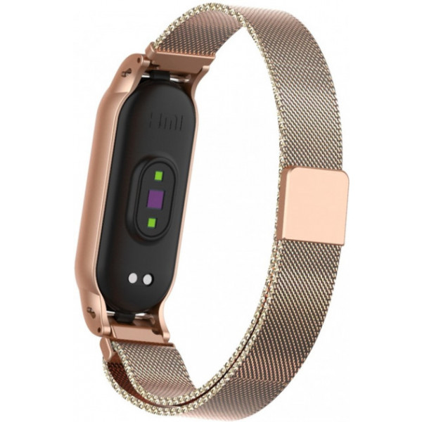 Фото - Ремешок для фитнес-браслета Armorstandart Milanese Magnetic Band for Xiaomi Mi Band 5 Vintage Gold (ARM56852)