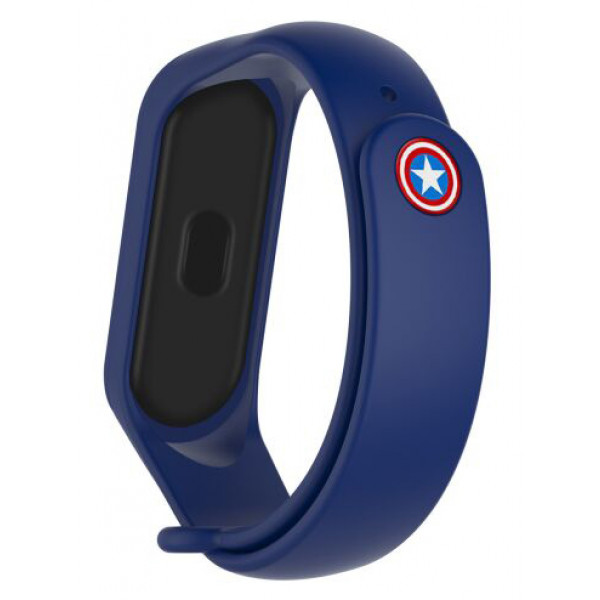 Фото - Ремешок для фитнес-браслета Armorstandart Superhero Edition for Xiaomi Mi Band 7/6/5 Captain America Blue (ARM57108) Фото - Ремешок для фитнес-браслета Armorstandart Superhero Edition for Xiaomi Mi Band 7/6/5 Captain America Blue (ARM57108)