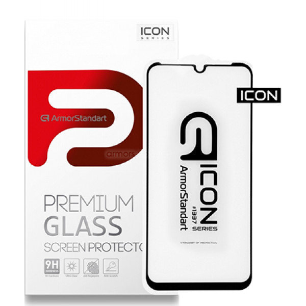 Фото - Защитное стекло для смартфона Armorstandart Icon for Motorola G8 Plus Black (ARM57654)