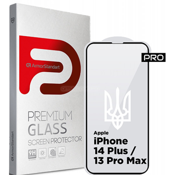 Фото - Защитное стекло для смартфона Armorstandart Pro 3D LE for Apple iPhone 14 Plus/13 Pro Max Black (ARM65655) Фото - Защитное стекло для смартфона Armorstandart Pro 3D LE for Apple iPhone 14 Plus/13 Pro Max Black (ARM65655)