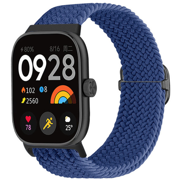 Фото - Ремешок для фитнес-браслета Armorstandart Braided Solo Loop for Xiaomi Mi Band 9 Pro / 8 Pro / Redmi Watch 4 / Redmi Watch 5 Blue (ARM73982)