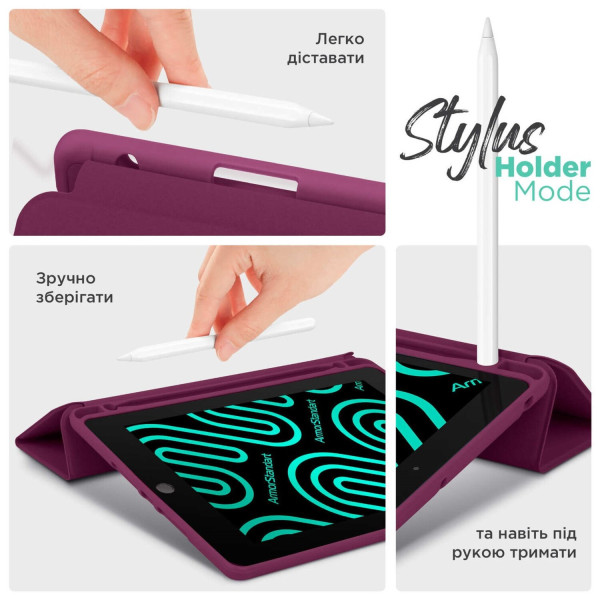 Фото - Чехол для планшета Armorstandart Smart Fold Pen for Samsung Galaxy Tab A9 Plum (ARM74991)
