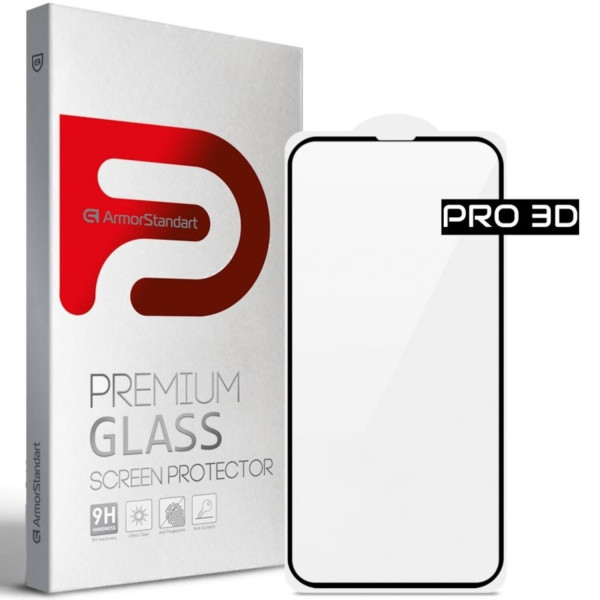Фото - Защитное стекло для смартфона Armorstandart Pro 3D for Apple iPhone 16e Black (ARM76271)