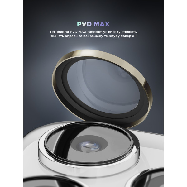 Фото - Защитное стекло для смартфона Armorstandart для камеры Supreme BI for iPhone 16 Pro/16 Pro Max Titanium (ARM79423)