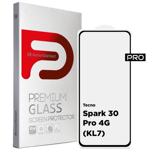 Фото - Защитное стекло для смартфона Armorstandart Pro for Tecno Spark 30 Pro 4G (KL7) Black (ARM83308) Фото - Защитное стекло для смартфона Armorstandart Pro for Tecno Spark 30 Pro 4G (KL7) Black (ARM83308)