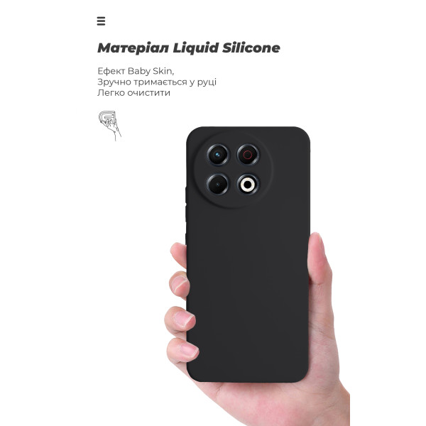 Фото - Чехол для смартфона Armorstandart ICON for Tecno Spark 30 Pro 4G (KL7) Camera cover Black (ARM83313)